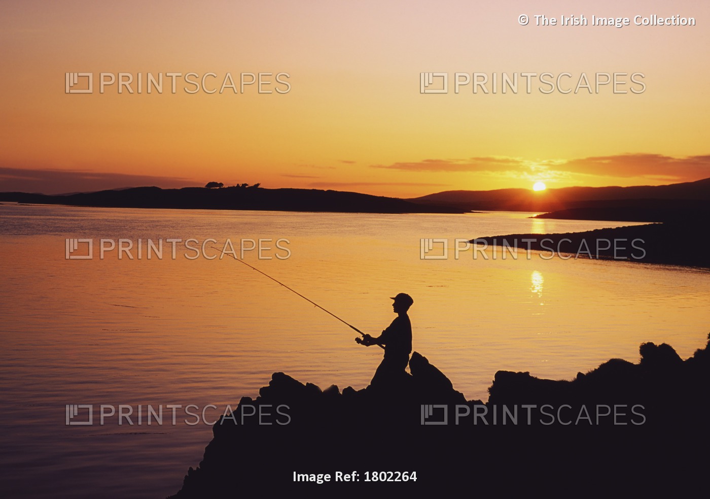 Fishing At Sunset, Roaring Water Bay, Co Cork, Ireland