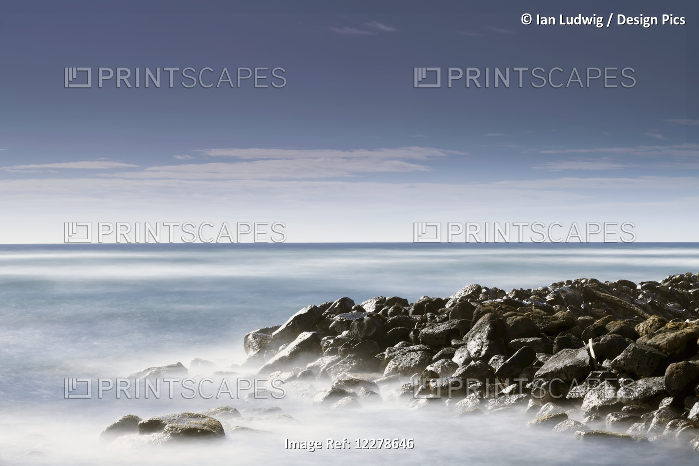 Driftood And Rocks Seen From Around Lydgate Beach Park; Lydgate, Kauai, Hawaii, ...