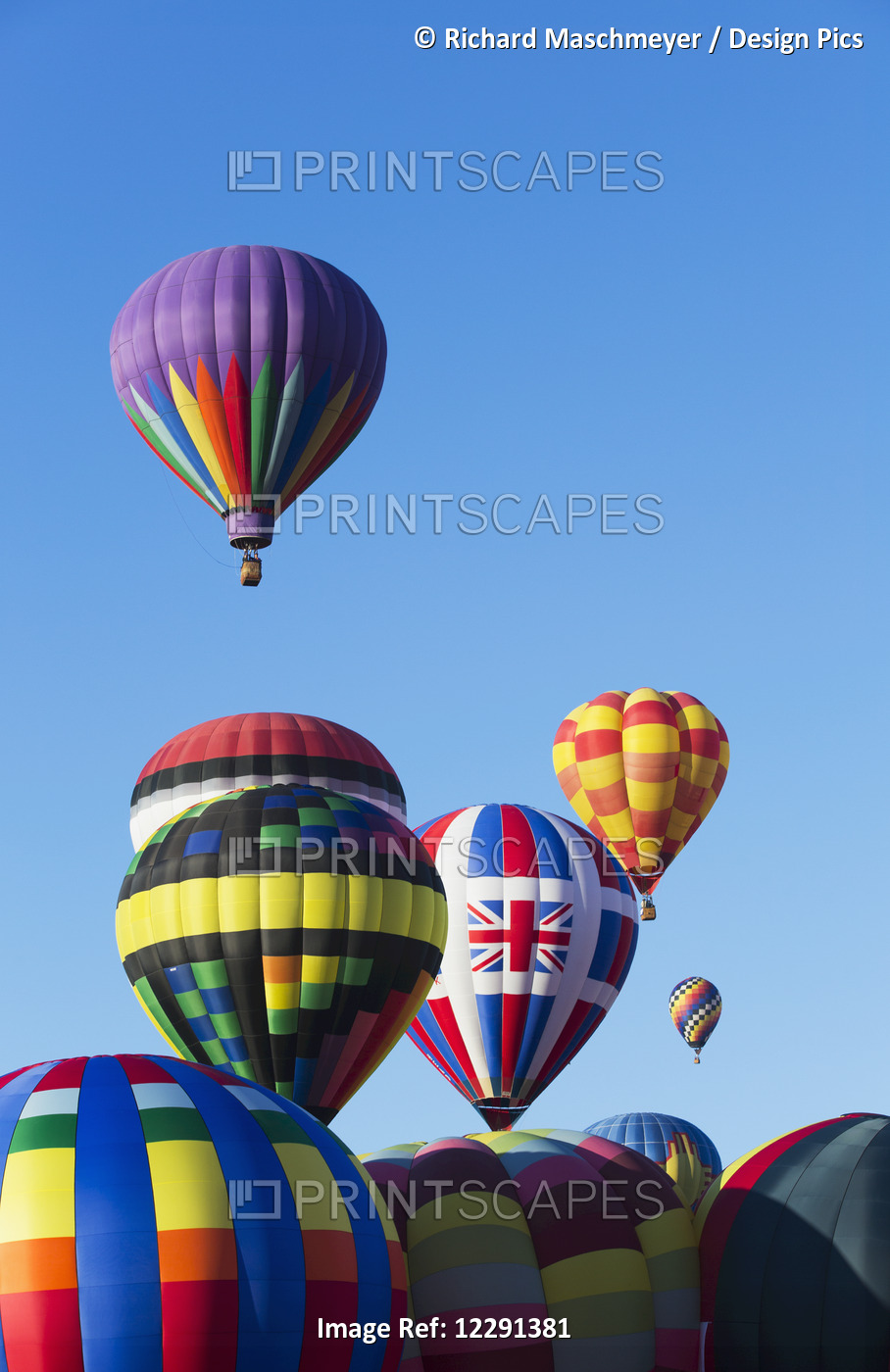 Hot Air Balloons, 2015 Balloon Fiestas; Albuquerque, New Mexico, United States ...