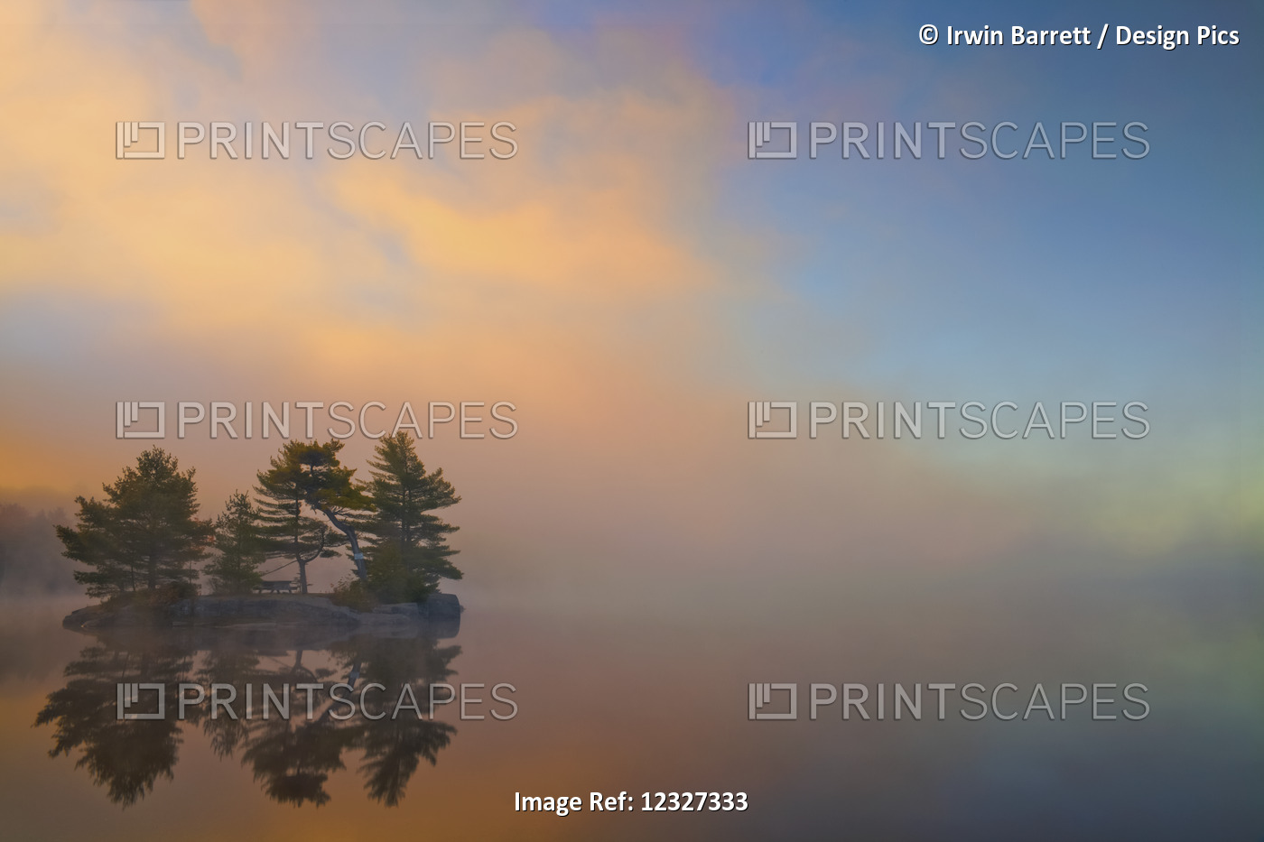 Autumn Sunrise At Dollar Lake, Dollar Lake Provincial Park; Nova Scotia, Canada