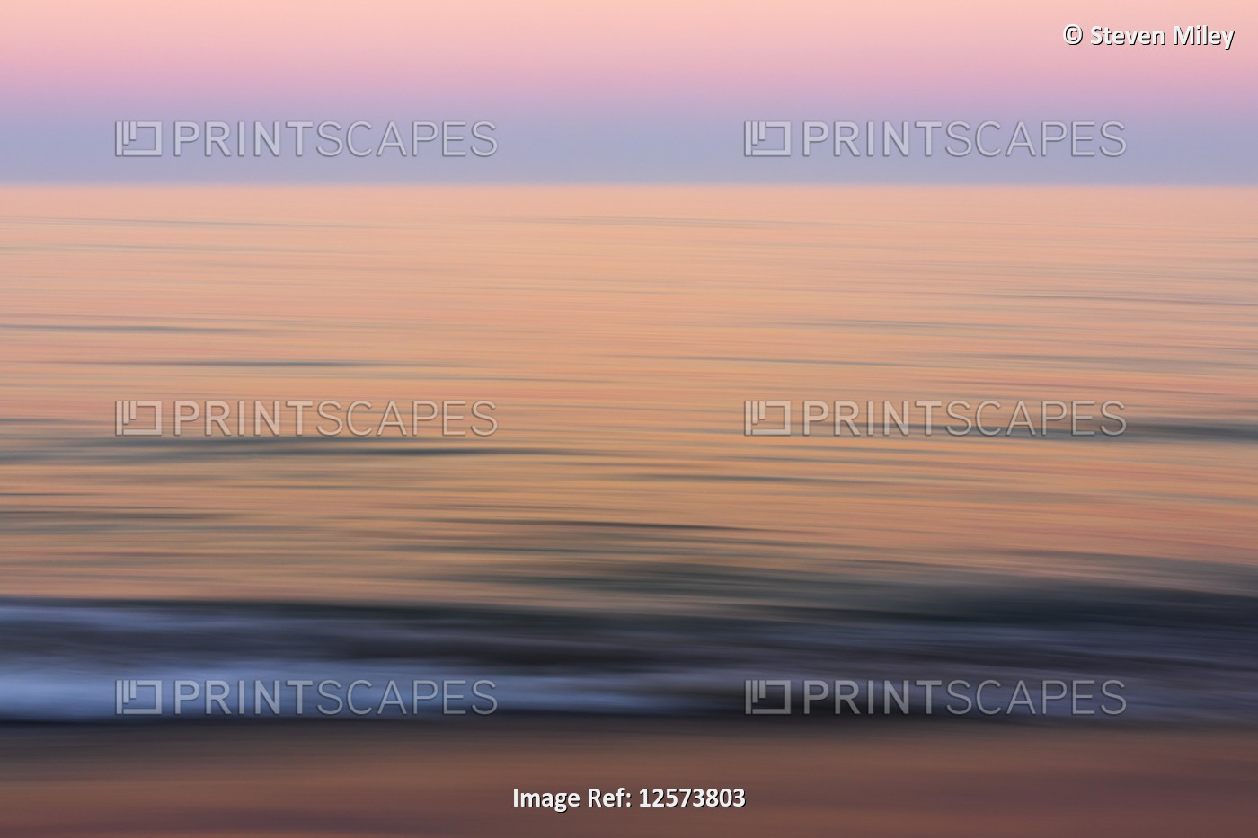 Abstract panning image of Florida's Atlantic coast; Florida, United States of ...