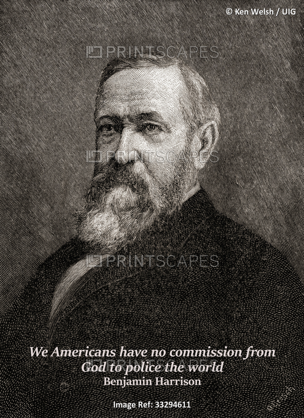 Benjamin Harrison, 1833 ' 1901. 23rd President of the United States. From The ...