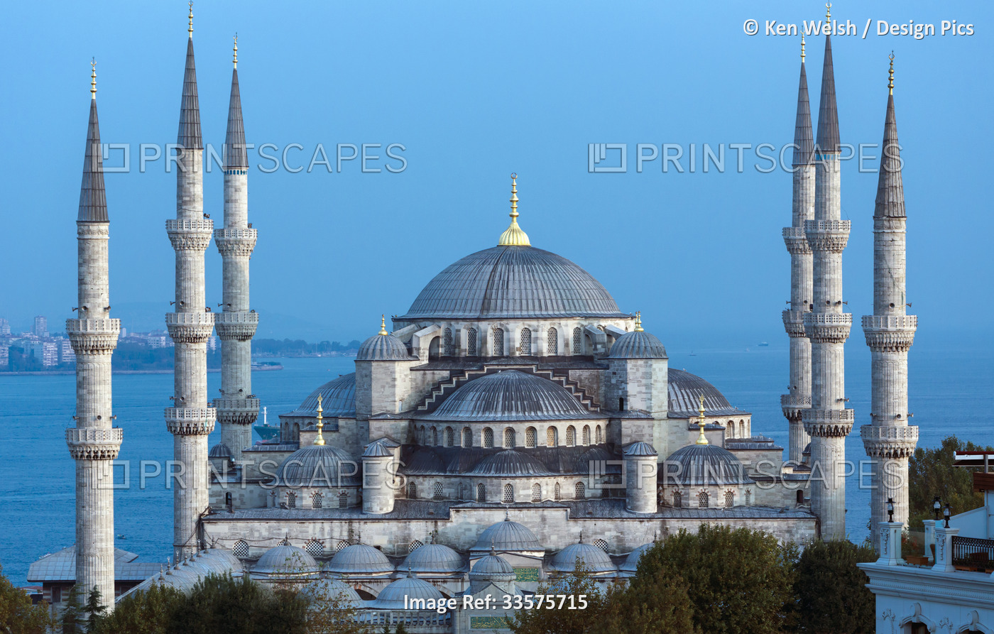 The Sultan Ahmet or Sultanahmet Mosque, also known as the Blue Mosque.  The ...