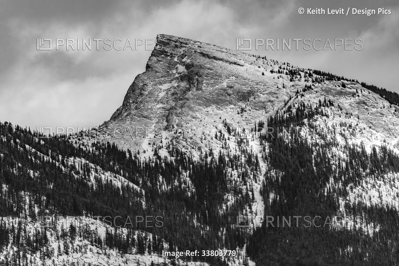 Beauty of the rugged Canadian Rocky Mountains in Banff National Park, with a ...