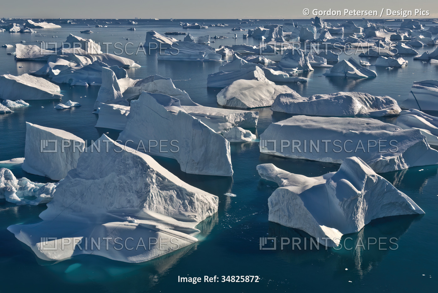 Icebergs in Cape York, Greenland; Greenland